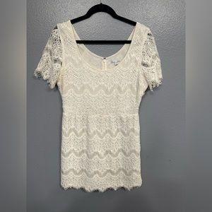 Gap White Lace Mini Dress
